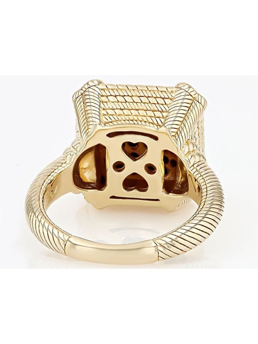 Judith Ripka Ring Size 6 14K Plated 925 Sterling Silver 0.64CTW BLACK SPINEL - Picture 8 of 12